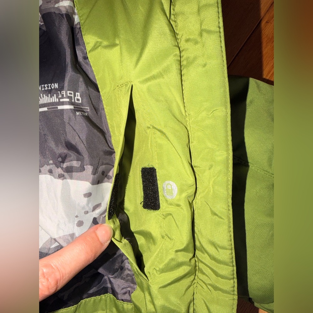 Women’s ZeroXposur  Winter Green black Hooded Puffer Jacket sz Medium poly down - Picture 7 of 9
